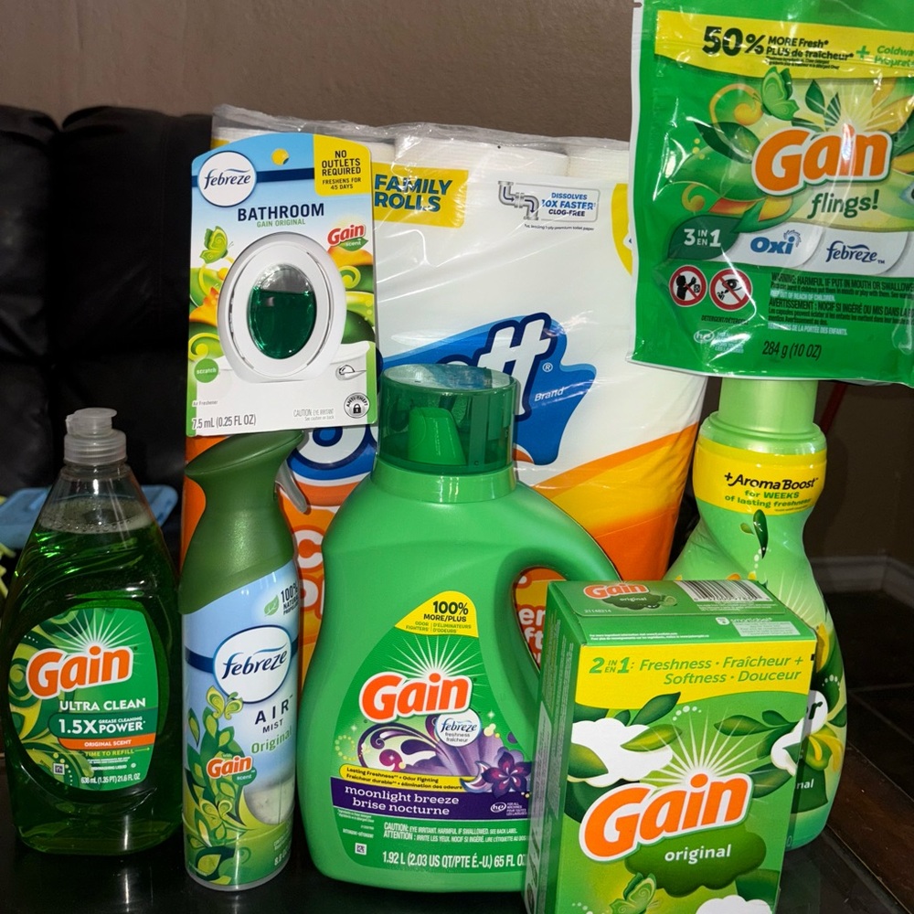 Gain Laundry and Cleaning Product Bundle